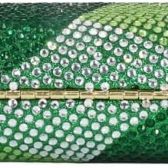 Women Rhinestone Clutch Bag Long Chain Evening Handbag for Party Dress - Picture 4 of 6